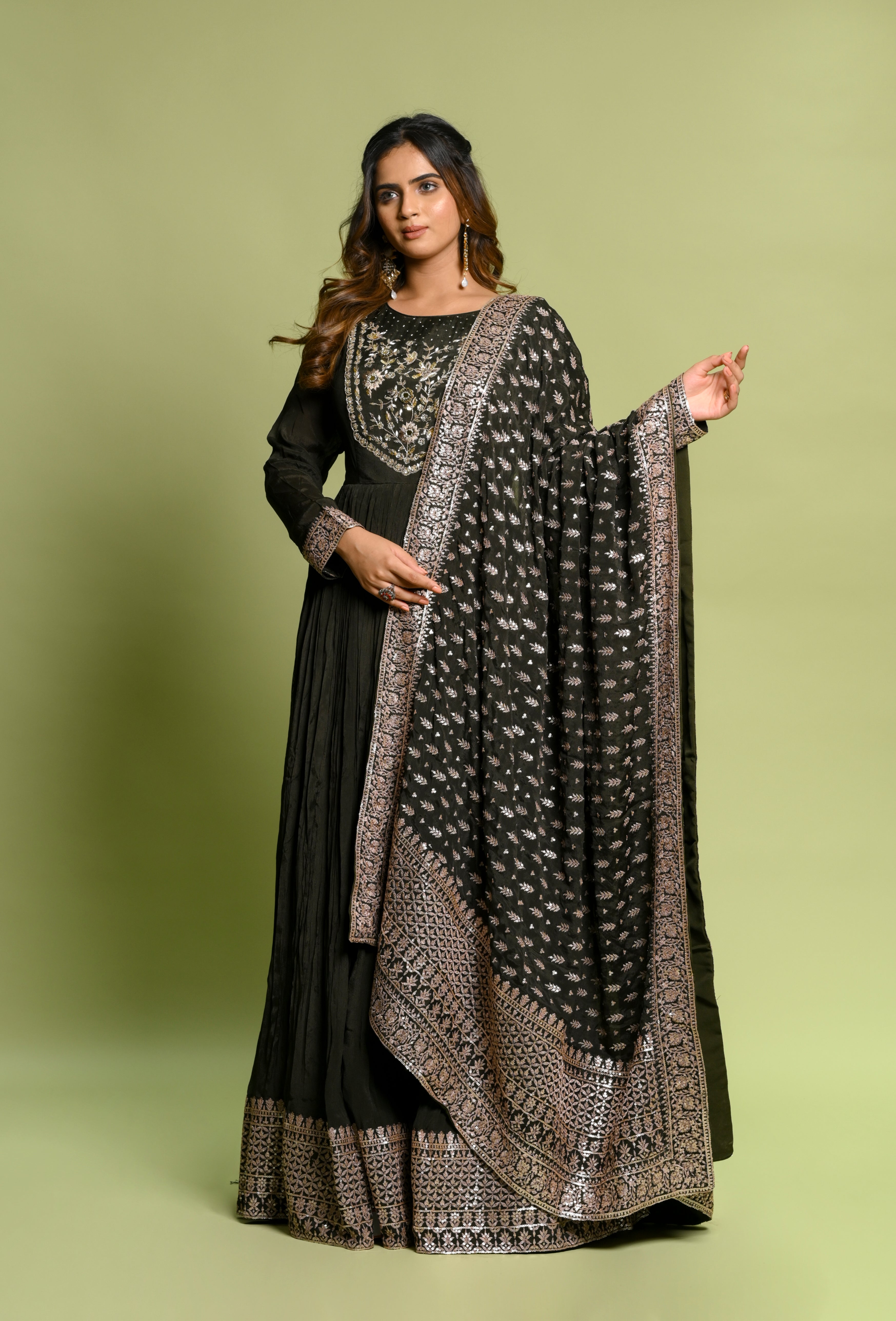 Tapeta Silk Gowns - Buy Latest Taffeta Silk Gown Dress Online